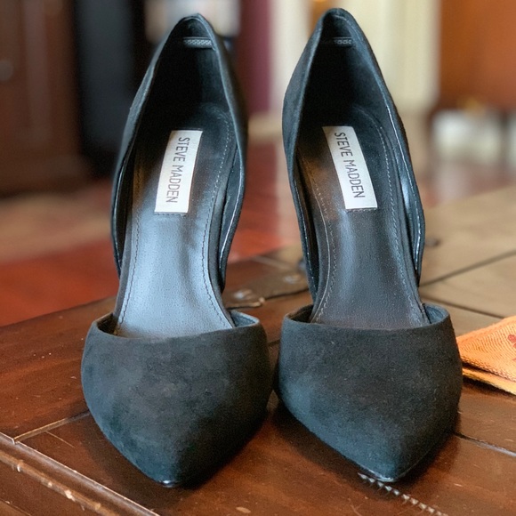 Steve Madden Varcityy Black Suede - Picture 3 of 7
